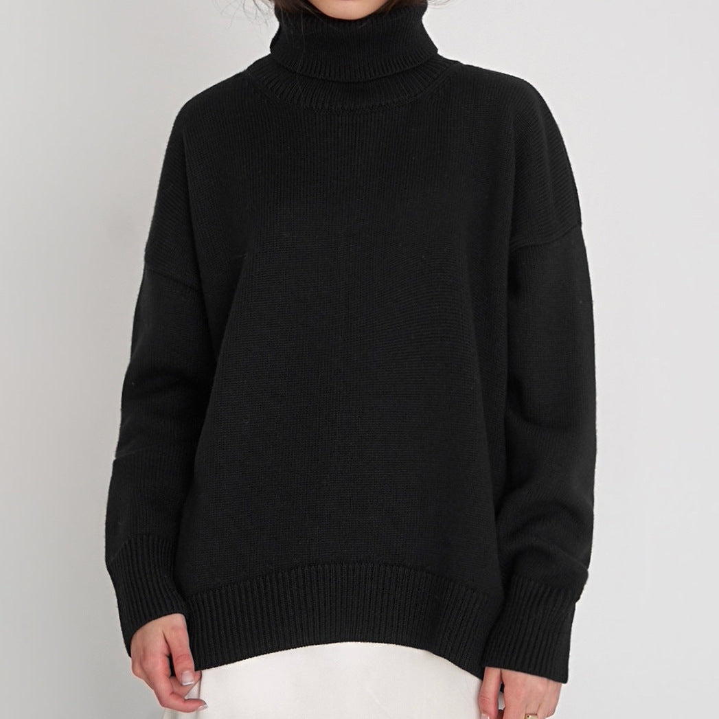 Bequemer, extragroßer Damen-Rollkragenpullover - Must-Have Strickpullover