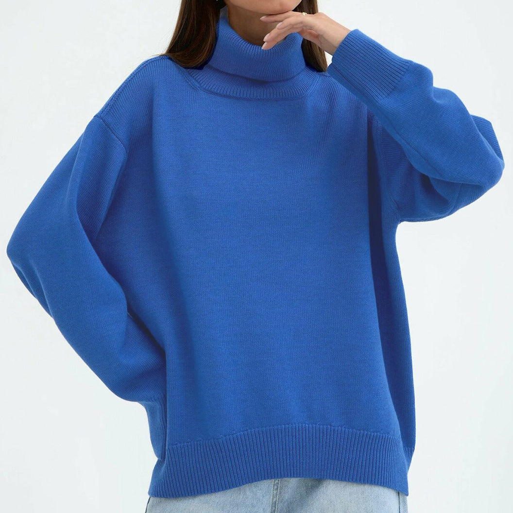 Bequemer, extragroßer Damen-Rollkragenpullover - Must-Have Strickpullover